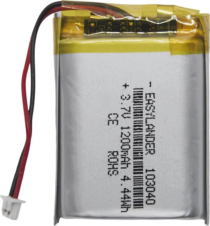Immagine prodotto Purecrea Batteria LiPo 1200mAh JST 1.25 / Polimeri di ioni di litio (3.70 V, 1200 mAh)