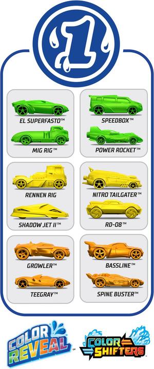 Produktbild Hot Wheels Color Reveal 2er-Sortiment