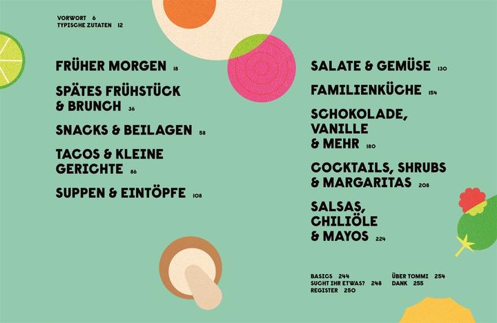 Nutritional values and ingredients Mexikanisch vegetarisch! (German, Thomasina Miers, 2023)