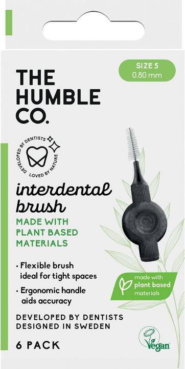 The Humble Co. Humble Interdentalbürste pflanzenbasiert, grün Grösse 5 (0.8 mm) 6 Stk. (6 x, 0.80 mm)