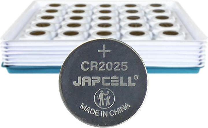 Actual product image Japcell Lithium CR2025 (200 pcs., CR2025)
