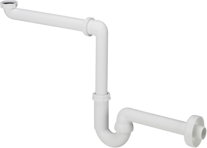 Viega Platzsparender Rohrsiphon 5/4" DN32 weiss (606220) (Röhrensiphon, 1 1/4")
