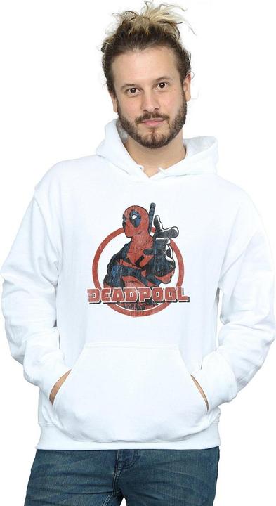 Actual product image Mens Deadpool Gun Finger Hoodie (3XL)