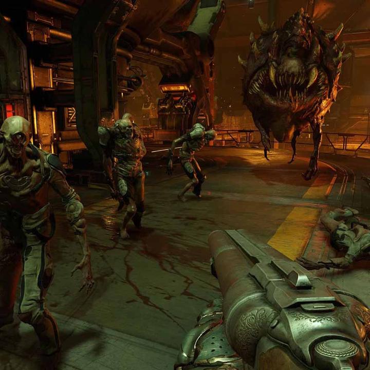 Produktbild Bethesda DOOM (code in a box) (ENG/POL) (Switch, Switch Lite, Switch OLED, EN)