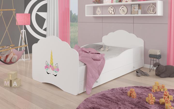 Actual product image ADRK Furniture Bed with mattress and drawer CASIMO UNICORN 160x80 (160 x 80 cm)