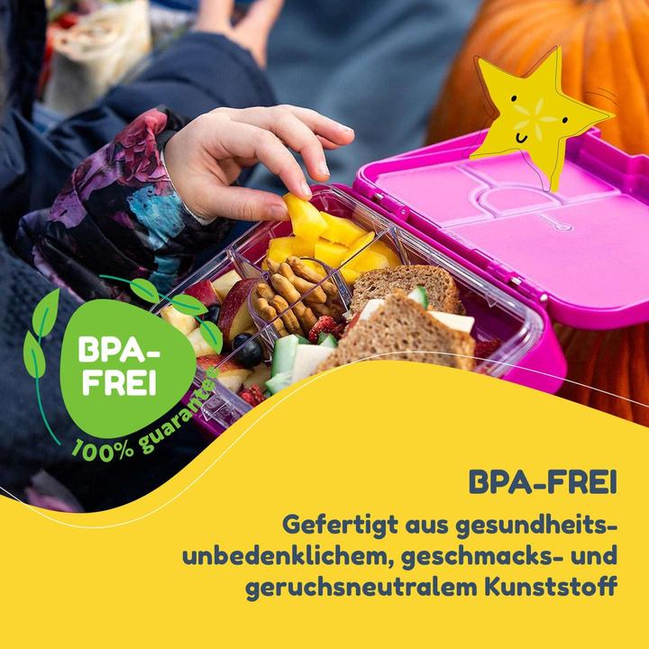 Produktbild Schmatzfatz Junior Brotdose, Lila Sonne