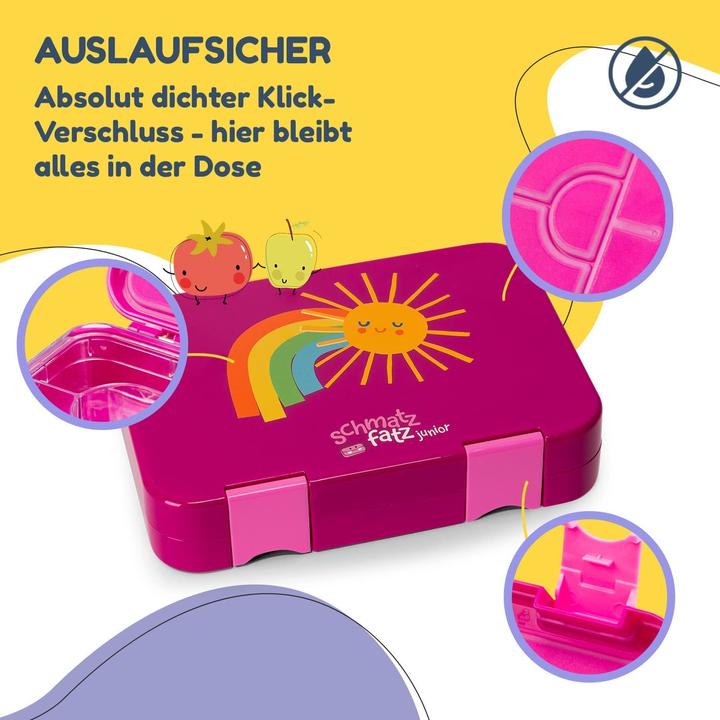 Produktbild Schmatzfatz Junior Brotdose, Lila Sonne