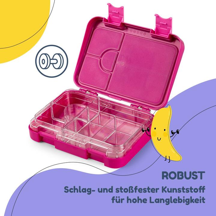 Produktbild Schmatzfatz Junior Brotdose, Lila Sonne