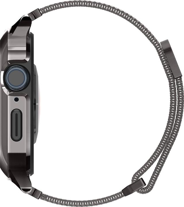 Actual product image Spigen METAL FIT "PRO" Apple Watch 7 / 8 (45MM) GRAPHITE