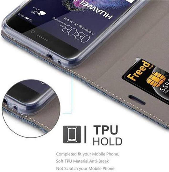 Produktbild Cadorabo Book Jeans Optik Cover (Huawei P8 Lite (2017))