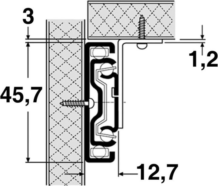 Actual product image Accuride Full-extension ball bearing slides 3832DO with detent