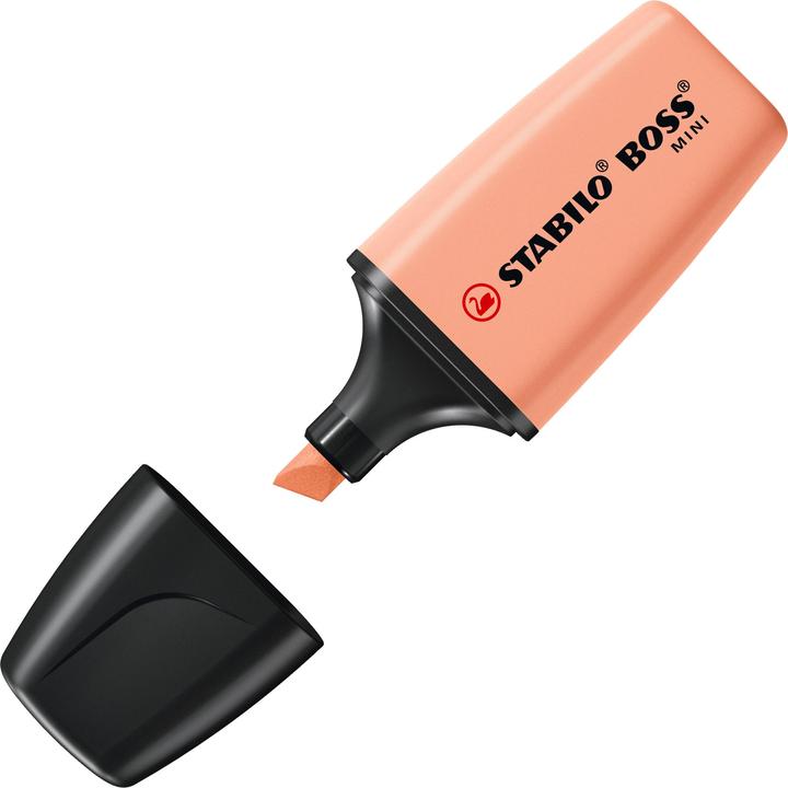 Image du produit STABILO Boss Mini Pastell 6er Etui (rose et menthe, Abricot, Jaune, Lila, Bleu nuageux, 5 mm, 6 x)