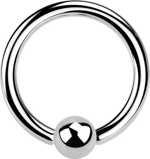 Star Piercing Ball Closure Ring silber (ohne Messing, Chirurgenstahl 316L)