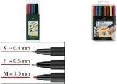 Actual product image Faber-Castell MULTIMARK - permanent marker (Multicoloured, 0.40 mm, 8 x)