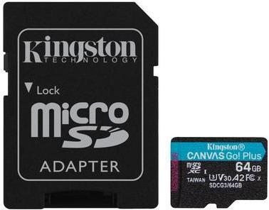 Kingston Canvas Go! Plus MicroSD UHS-I Classe 10 (64 Go, microSD, U3, UHS-I)