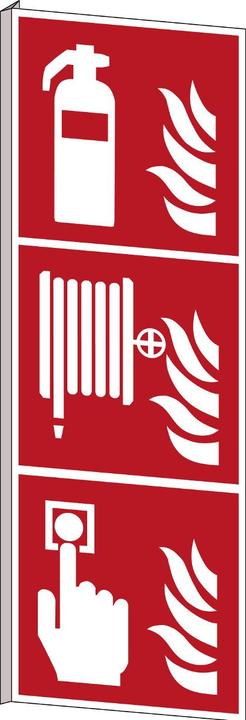 Actual product image Brady ISO 7010 PIC F001/F002/F005 B-455 Fire extinguishers, fire hoses and fire detectors - ISO 7