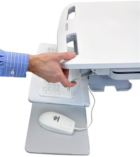 Image du produit Ergotron Cart with LCD Pivot, LiFe Powered, 2 Drawers - Chariot - pour écran LCD / équipement PC