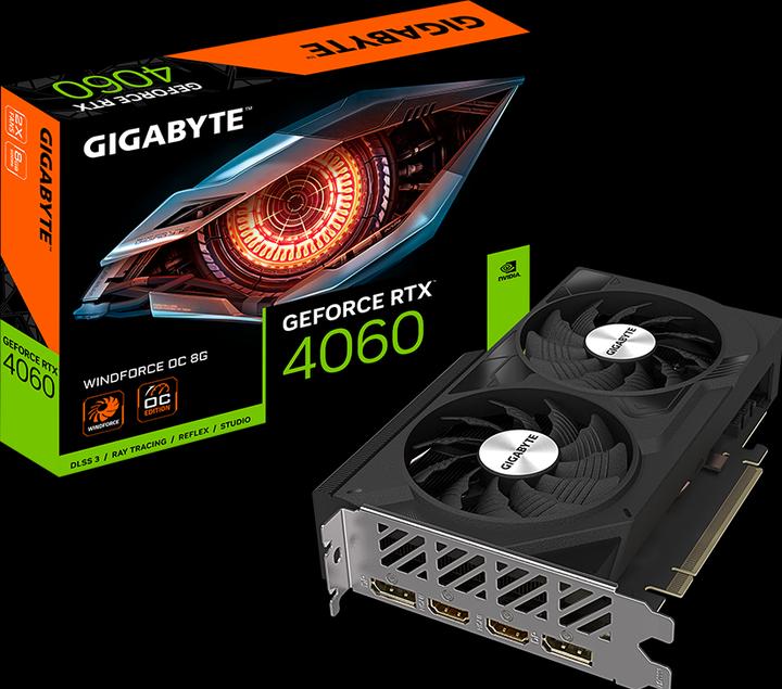 Image du produit Gigabyte GeForce RTX 4060 WINDFORCE OC 8G (8 Go)