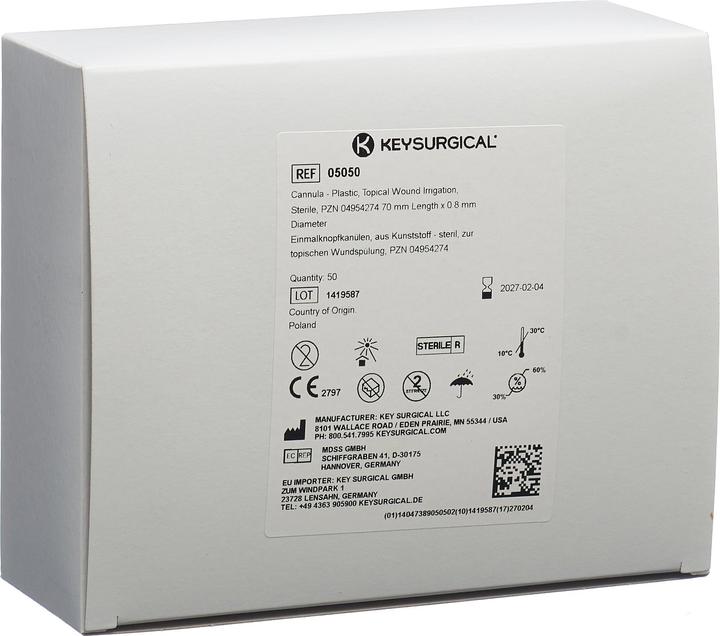 Produktbild Webstar Einmal-Knopfkanüle 0.8x70mm aus Kunststoff steril 50 Stk