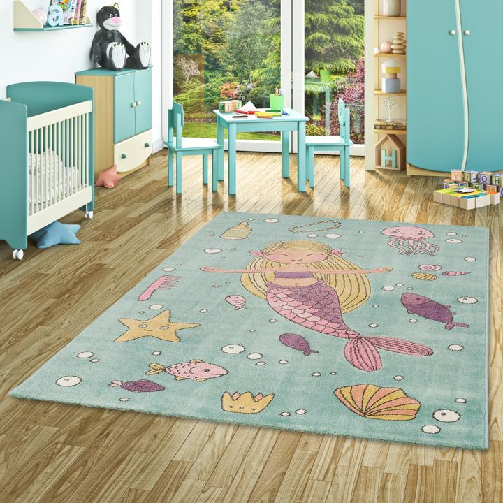 Immagine prodotto Pergamon Tappeto per bambini Maui Kids Mermaid Pastel (140 x 200 cm)