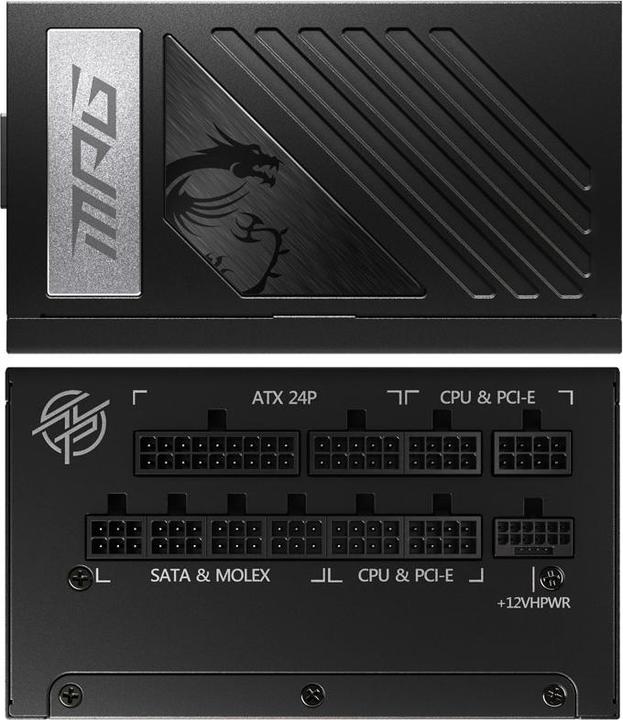 Actual product image MSI MPG A1000G PCIE5 (1000 W)