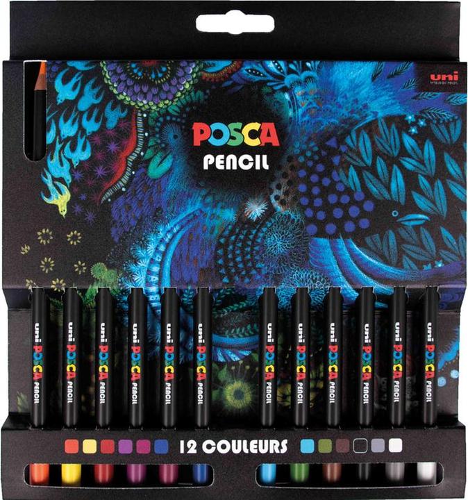 Produktbild Posca Buntstifte PENCIL KPE200, 12er Kartonetui (Schwarz, 12 x)