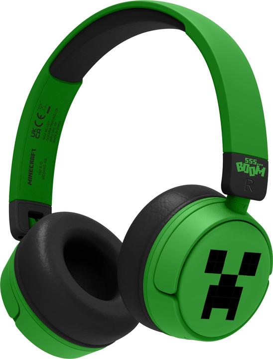Immagine prodotto NoName Cuffia Bluetooth con controllo permanente - Verde Minecraft