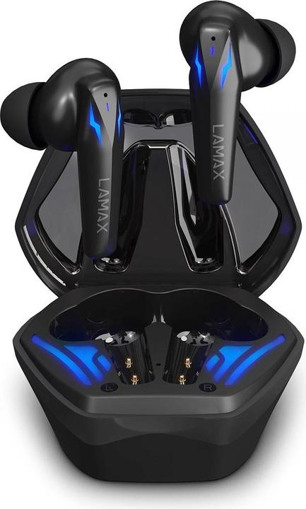 Produktbild Lamax LMXHNI1 headphones/headset True Wireless Stereo (TWS) In-ear Gaming Bluetooth Black (Kabellos)
