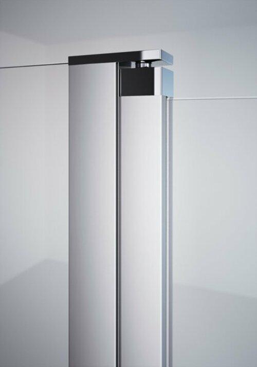 Produktbild Hüppe Design pure 4-Eck Schwingtür, mit festem Segment, Breite:120cm Höhe:190cm Anschlag links & (211 cm, 128 cm, 11 cm)