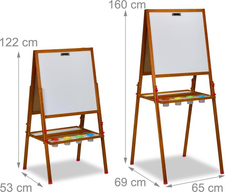 Actual product image Relaxdays Children's easel board