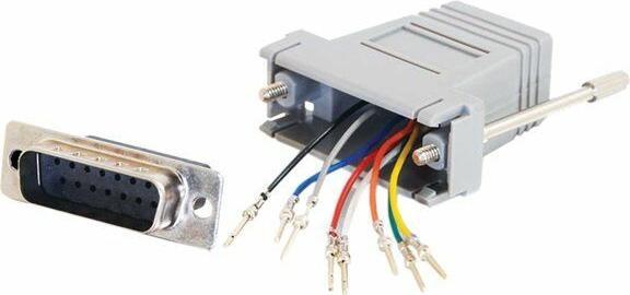 Image du produit C2G Câble / RJ45 / DB15 m MOD Adptr Grey