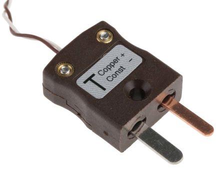 Actual product image Rs Pro Type T IEC 1/0.2mm Thermocouple+Plug 5m