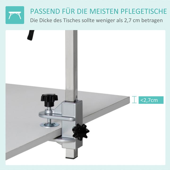 Image du produit PawHut Bras de table de toilettage pour animaux de compagnie avec corde en nylon (Chien)