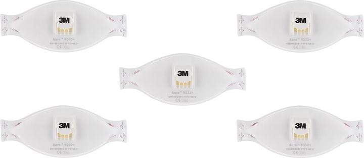 Produktbild 3M Atemschutzmaske, weiss (FFP3, 5 x)
