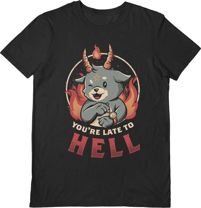Produktbild EduEly Studio You're Late To Hell TShirt (M)