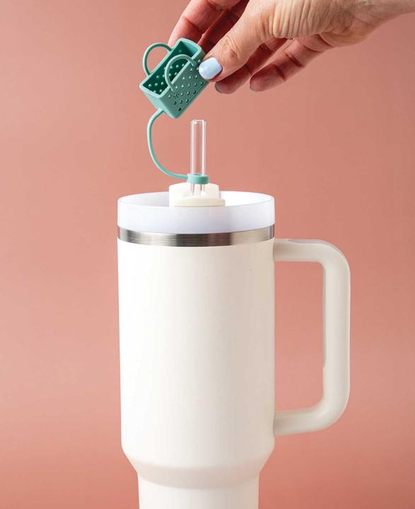 Actual product image I Am Creative Silikon Trinkhalm-Abdeckung passend für Trinkflaschen, Stanley