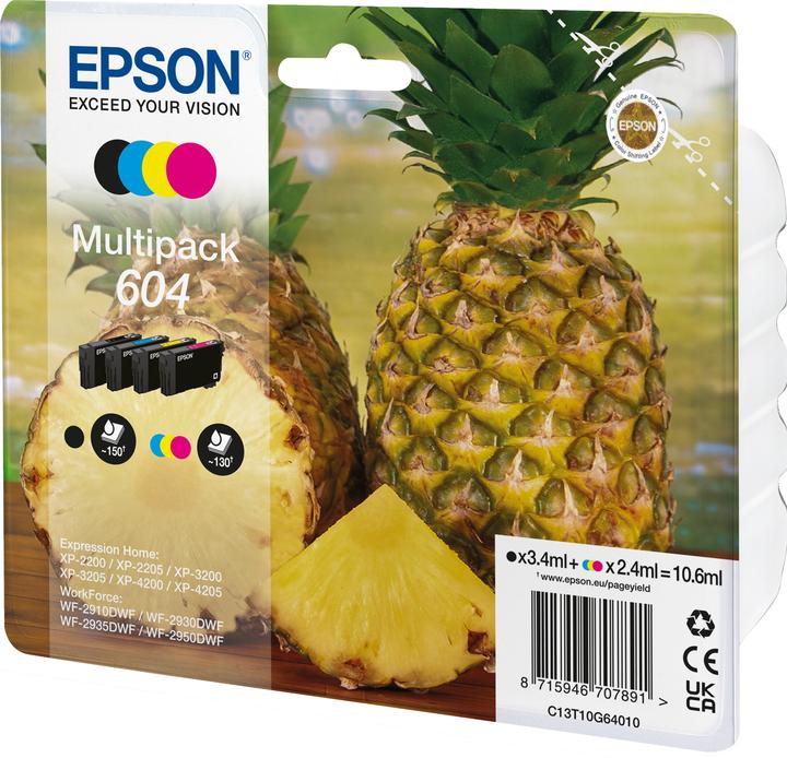 Actual product image Epson 604 Multipack (M, C, Y, FC)