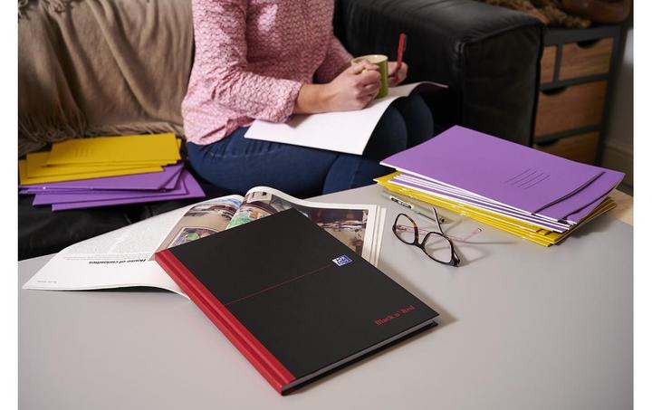 Image du produit Oxford Black n'Red carnet de notes relié A4 (A4, Blanc, Couverture rigide)