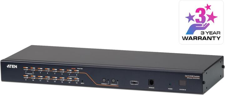Produktbild Aten KH2516A: 16 Port 2 Konsol Cat-KVM