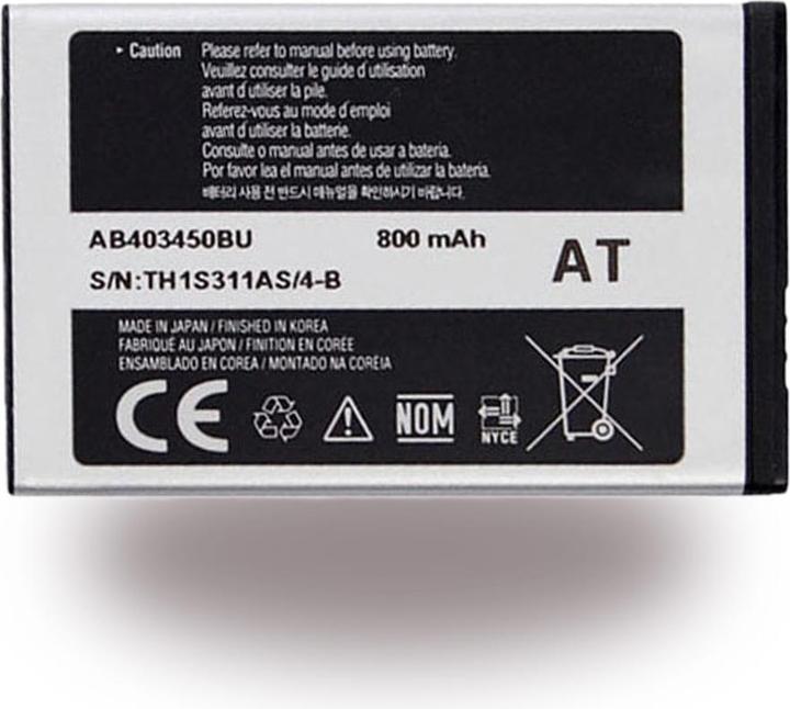 Produktbild Samsung AB553446BU - Batterie - Li-Ion - 1000 mAh (Akku, E2121, E1130, E2230, C5212, C3300, E1170, E2120, E1110)