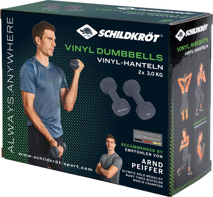 Actual product image Schildkröt Vinyl dumbbell set (2 x 3 kg)
