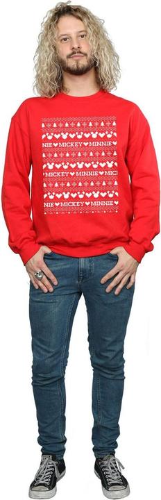 Immagine prodotto Disney Mickey And Minnie Christmas Fair Isle Felpa Uomo (XXL)