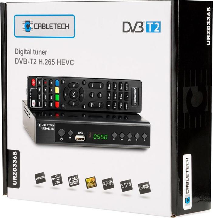 Produktbild Cabletech Tuner DVB-T2 H.265 HEVC (DVB-T, DVB-T2)