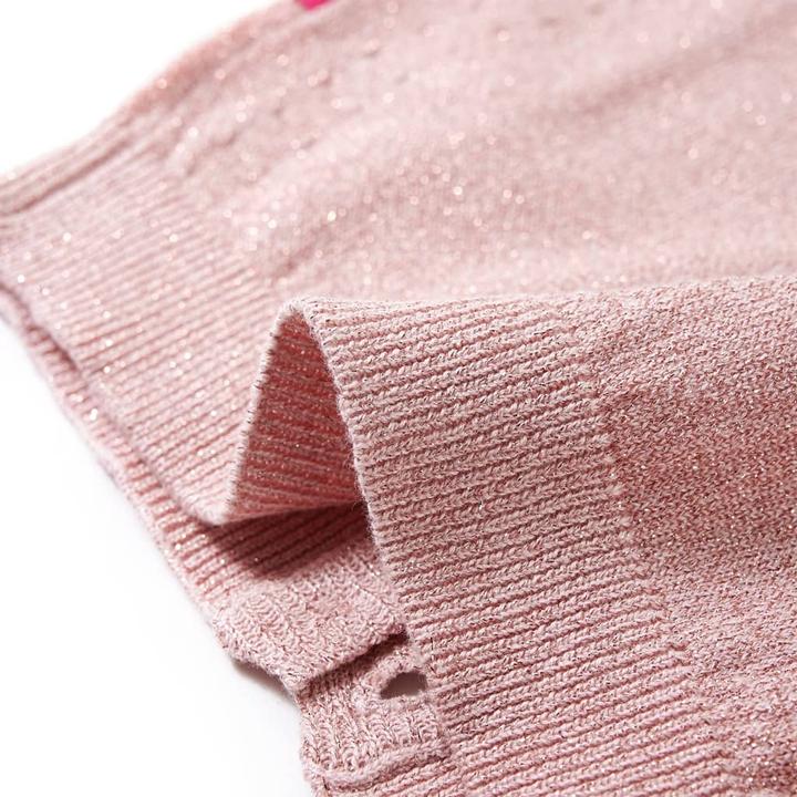 Produktbild VidaXL Kinder-Strickjacke Zartrosa 128,Material: 97 % Baumwolle. 3 (128)