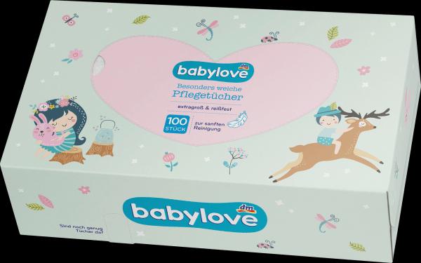 Produktbild dm babylove Babypflegetücher (100 Stück)