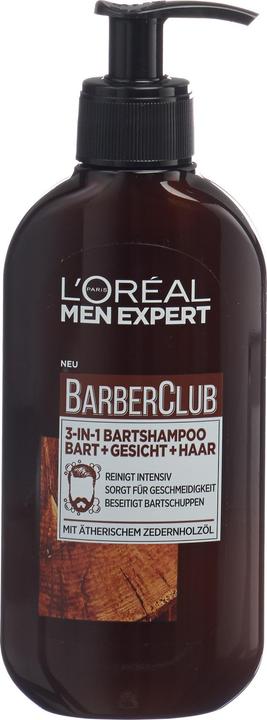 Produktbild L'Oréal Paris L'Oréal, Männerexperte Friseur, Haarshampoo und 3 in 1 Bart mit Zedernöl, 200 ml (200 ml)