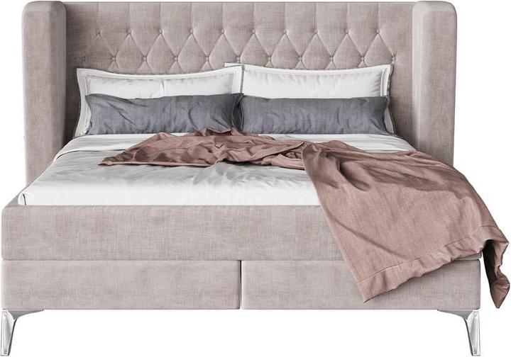Produktbild Kare Design Boxspringbett Benito Moon Creme 160x200cm
