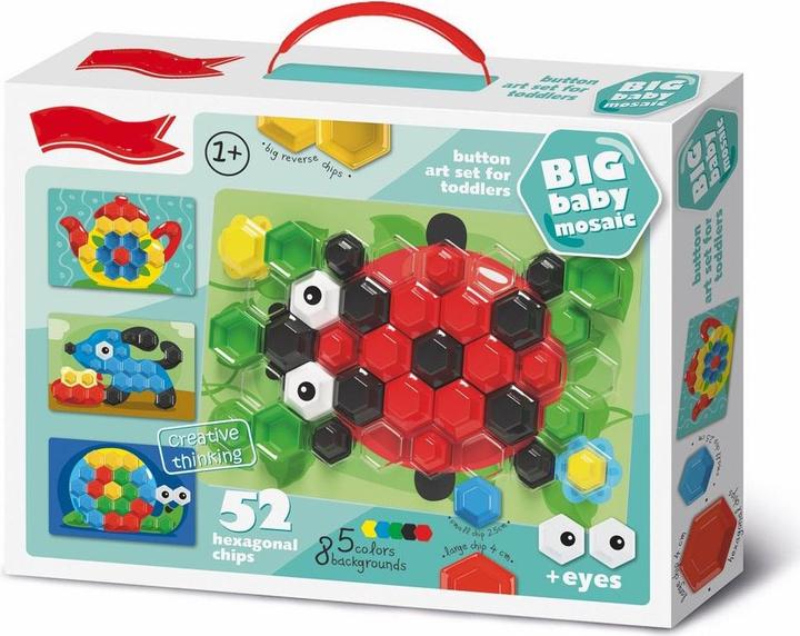 Image du produit Montessori Jeu éducatif, jeu familial, Big Baby Mosaic - Coccinelle 52 pièces