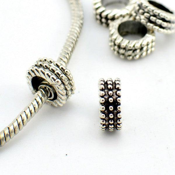Actual product image Hermex Raster Bead - Silvery (Zinc alloy)