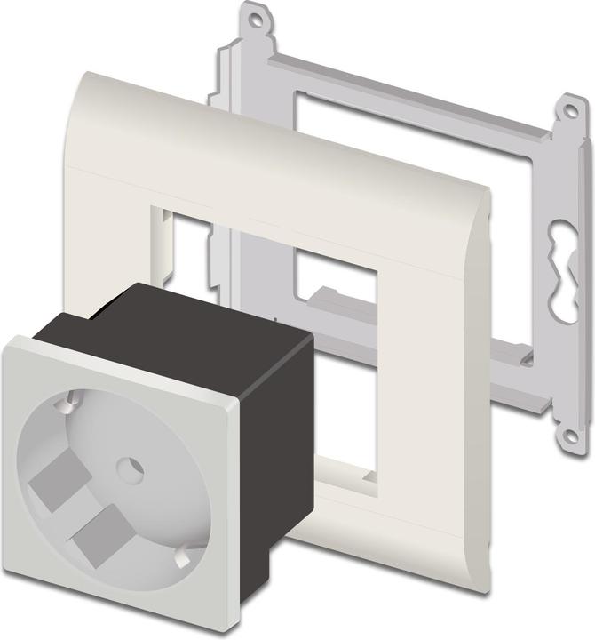Actual product image Delock Easy 45 protective contact socket 45° arrangement 45 x 45